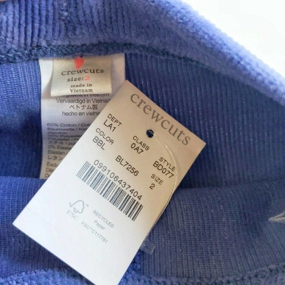 J.Crew Periwinkle Cozy Leggings Cords 2 - Picture 4 of 4